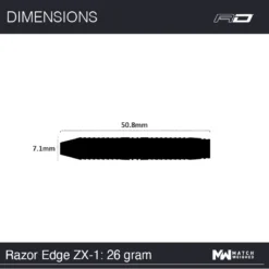 Red Dragon Darts Razor Edge ZX-1 -Darts Promotion Store RazorEdgeZX 1 26g Image7