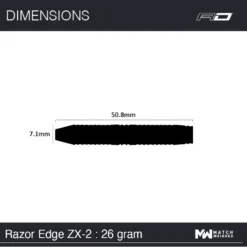 Red Dragon Darts Razor Edge ZX-2 -Darts Promotion Store Razor Edge ZX 2 26g Image 7 1623060010