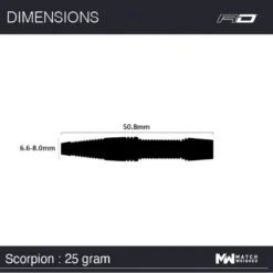 Red Dragon Darts Scorpions -Darts Promotion Store Scorpion 25g Image 7 1620814814