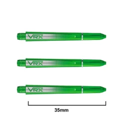 Red Dragon Darts VRX Shafts -Darts Promotion Store VRX Short Green