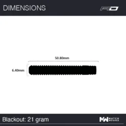 Winmau Blackout 1 -Darts Promotion Store WM2424 Blackout 21g Image 7 1666622013
