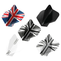 Red Dragon Darts Hardcore Union Jack Flights Selection Pack