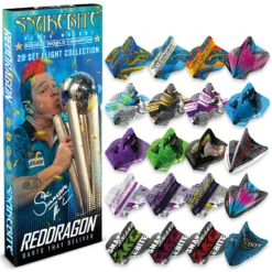 Red Dragon Darts Peter Wright Snakebite Double World Champion Flight Collection