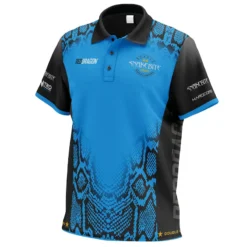 Red Dragon Darts Snakebite DWC Tour Polo -Darts Promotion Store X0677 78 79 80 PWDWC 20SHIRT Blue 202022 3