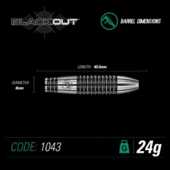 Winmau Blackout 2 -Darts Promotion Store blackout dims 1043 24g 1