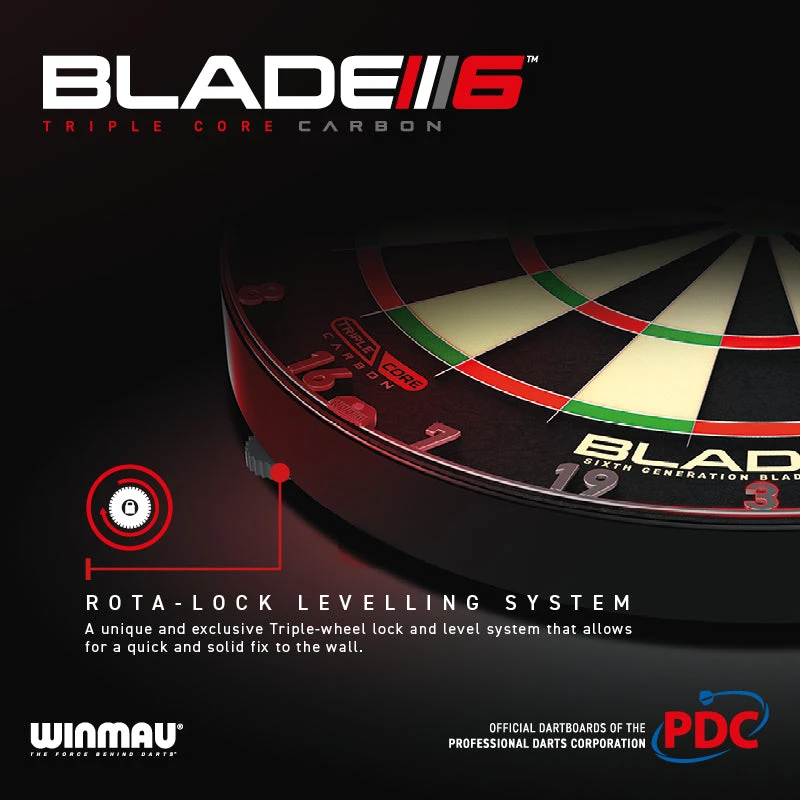 Winmau Winmau Blade 6 Triple Core Dartboard 6 Winmau Winmau Blade 6 Triple Core Dartboard - Image 6