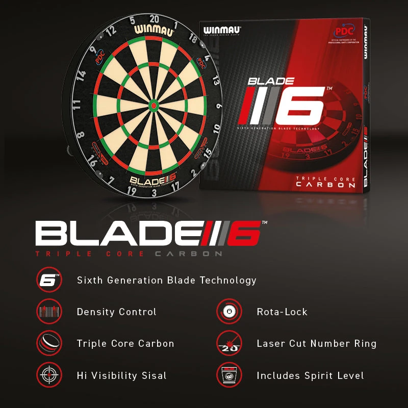 Winmau Winmau Blade 6 Triple Core Dartboard 5 Winmau Winmau Blade 6 Triple Core Dartboard - Image 5