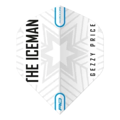 Red Dragon Darts Gerwyn Price White & Grey Snowflake Logo Hardcore Standard -Darts Promotion Store f6477 x 1