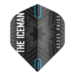 Red Dragon Darts Gerwyn Price Black & Grey Snowflake Logo Hardcore Standard -Darts Promotion Store f6479 x 1