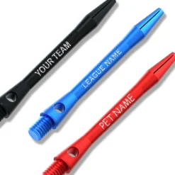 Red Dragon Darts Personalised Shafts - Anodised Aluminium Short
