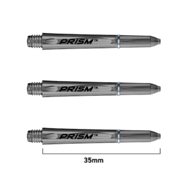 Winmau Winmau Prism 1.0 Polycarbonate Shafts -Darts Promotion Store prism short black tint