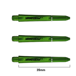 Winmau Winmau Prism 1.0 Polycarbonate Shafts -Darts Promotion Store prism short green