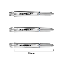 Winmau Winmau Prism 1.0 Polycarbonate Shafts -Darts Promotion Store prism short white