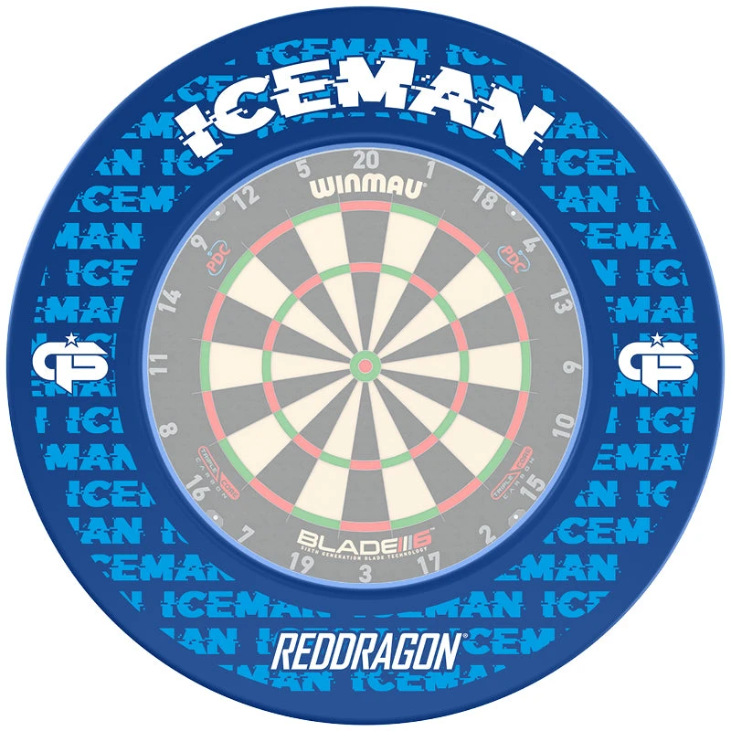 Red Dragon Darts Gerwyn Price Iceman Special Edition Dartboard Surround 2 Red Dragon Darts Gerwyn Price Iceman Special Edition Dartboard Surround - Image 2