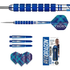 Red Dragon Darts Robert Thornton - Seniors World Champion Cobalt SE -Darts Promotion Store rdd1799 robthornton wcse 24g image 5 1