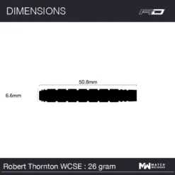 Red Dragon Darts Robert Thornton - Seniors World Champion Cobalt SE -Darts Promotion Store rdd1800 robthornton wcse 26g image 7
