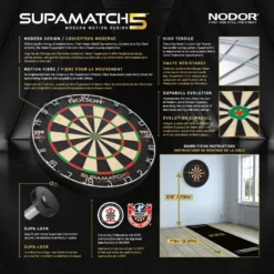 Nodor Nodor Supamatch 5 Dartboard -Darts Promotion Store supamatch 5 image 5